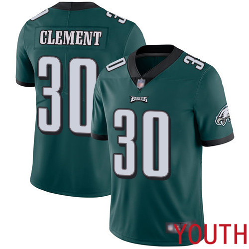 Youth Philadelphia Eagles #30 Corey Clement Midnight Green Team Color Vapor Untouchable NFL Jersey Limited